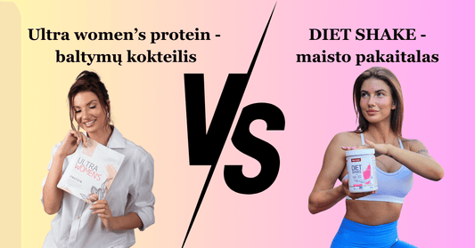 Diet shake VS Baltymų kokteilis - kurį rinktis?