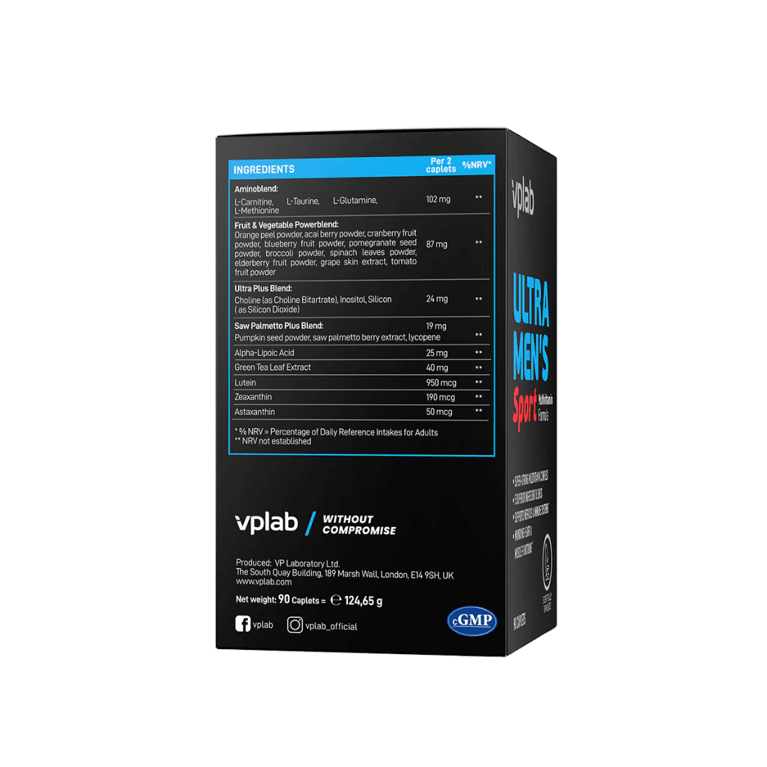Vitaminai vyrams po sporto