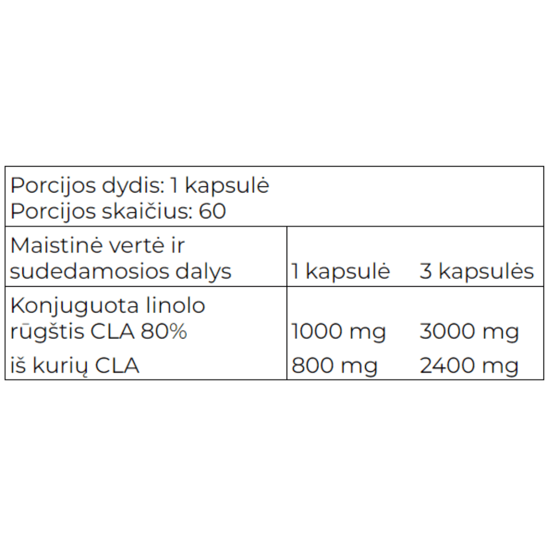 FA So Good!® CLA 60 kaps - lieknėjimui