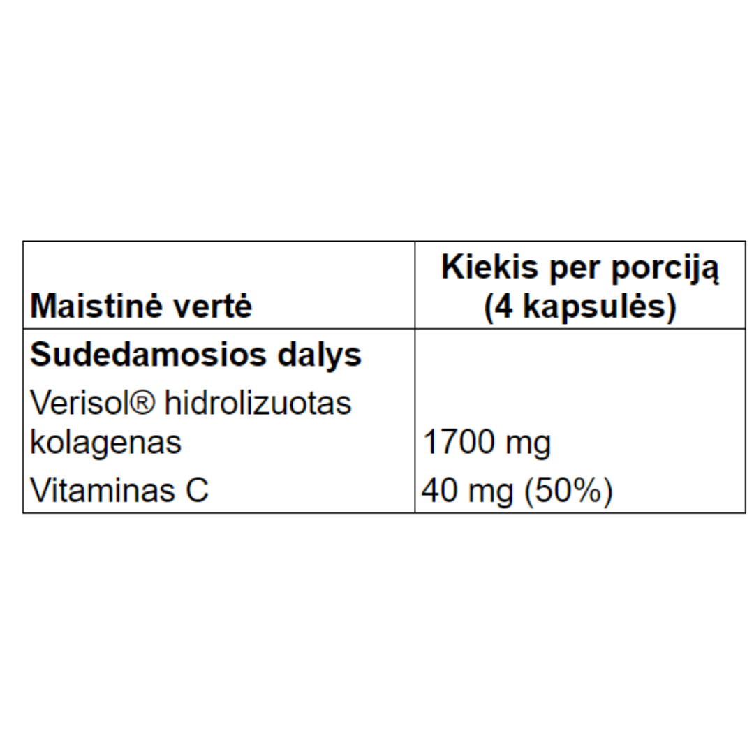 UltraVit COLLAGEN TYPE I & III - Kolagenas (plaukams, nagams, odai)