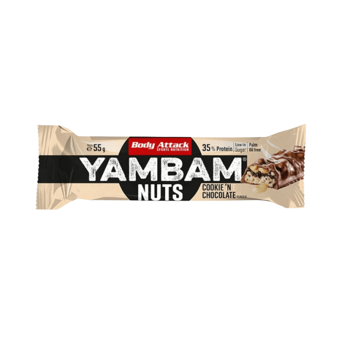 Body Attack YAMBAM Crunch 55 g – baltymų šokoladukai