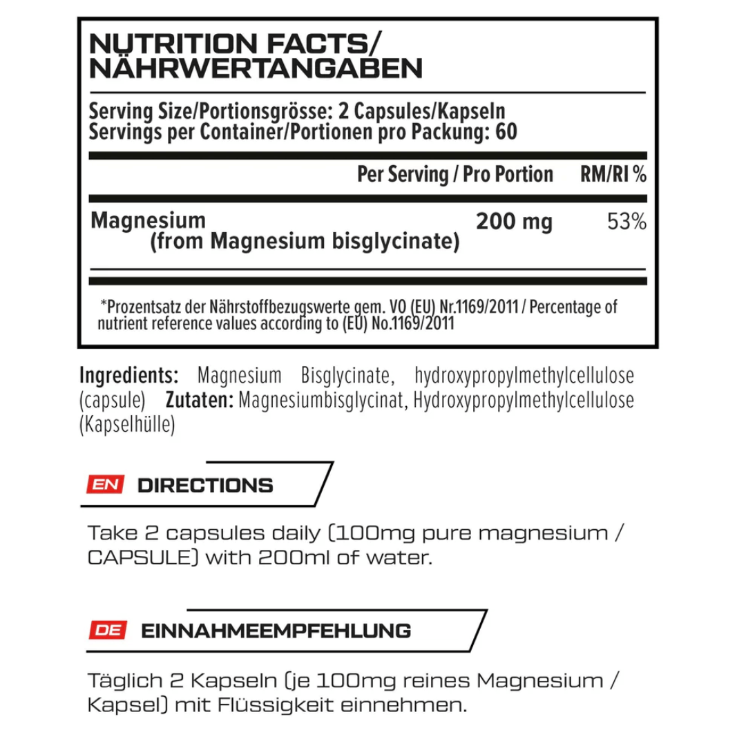 VAST Magnesium 200 - Magnio bisglicinatas sportininkams