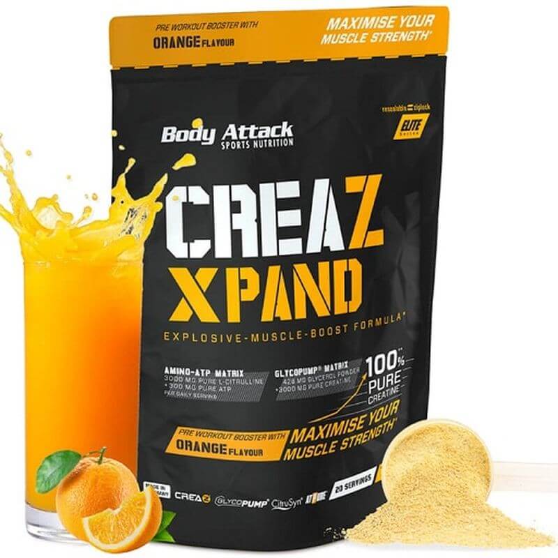 Body Attack CREAZ Xpand 300g – Kreatino ir citrulino pre-workoutas