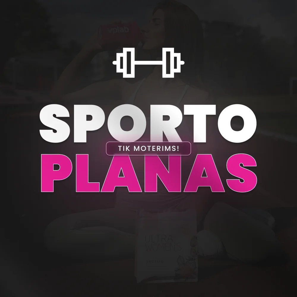 Sporto planas moterims