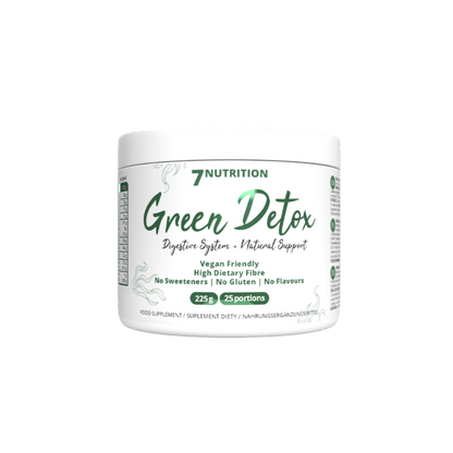7 Nutrition Green Detox – 225 g pakuotė detoksikacijai ir lieknėjimui, pagerina virškinimą