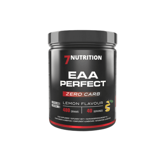 7 Nutrition EAA Perfect – 480 g pakuotė esminių amino rūgščių raumenų atsistatymui ir ištvermei

