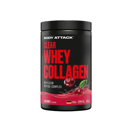 Baltyminis kokteilis Clear Whey Collagen – vyšnių skonio, su kolagenu ir baltymais