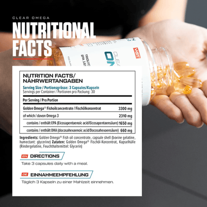 VAST Clear Omega 3  – Ultra grynas ir stiprus Omega 3 iš Golden Omega®